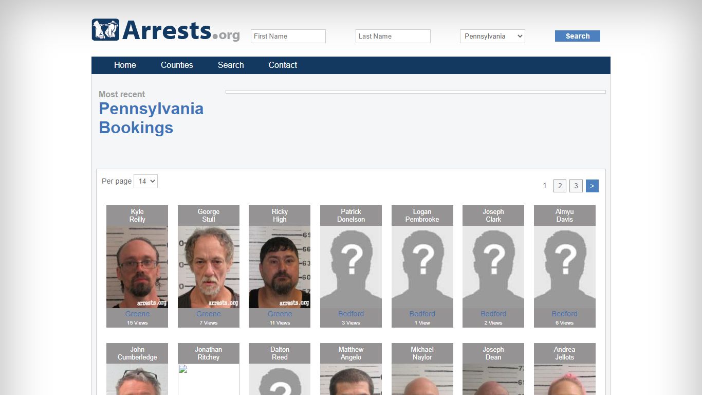 Pennsylvania Arrests and Inmate Search